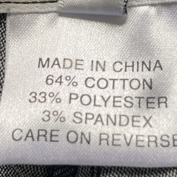 SOLD St John Sport Mary Gray Black denim stretch straight high rise pants casual - Picture 16 of 16